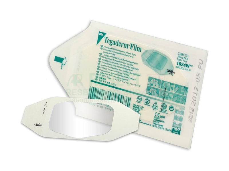 3M Tegaderm Transparent Film Dressing 1624 W 6 cm x 7 cm