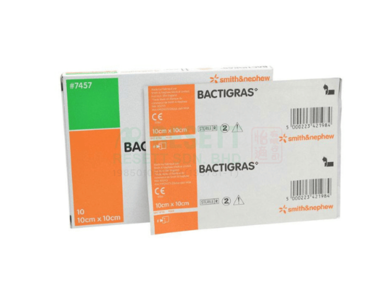 Smith & Nephew Bactigrass Antiseptic Gauze Dressing 10 cm x 10 cm
