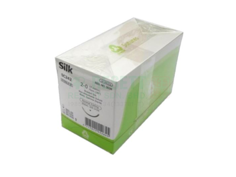 Unik Black Braided Silk With Needle