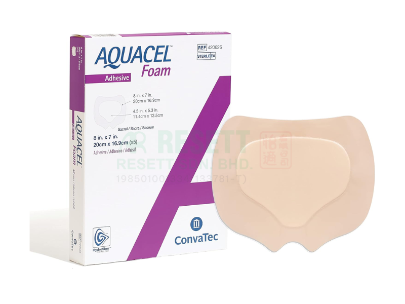 Aquacel Sacral Dressing, Waterproof Wound Dressing 20 cm x 16.9 cm