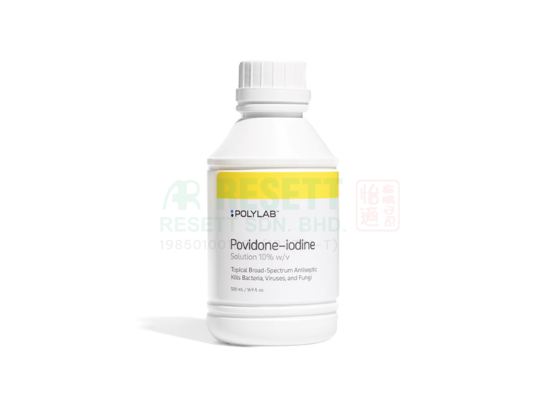 Polylab Povidone - Iodine Solution 10% 500ML