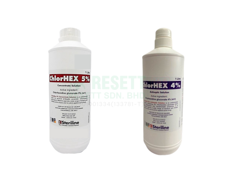 Chlorhexidine Gluconate Solution 5% (Hibitane) / Chlorhex 4% (1 Liter)