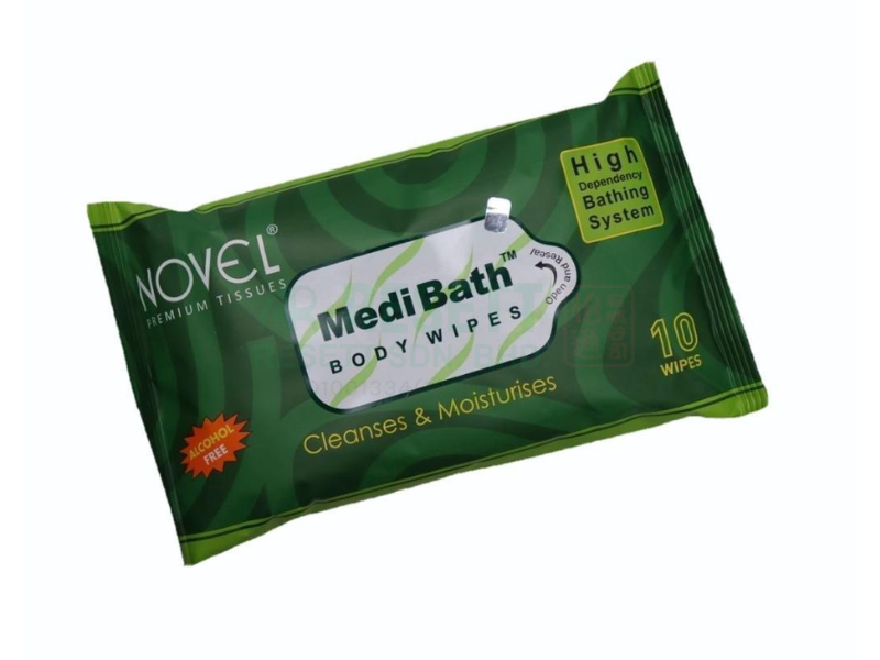 Novel MediBath Body Wipes