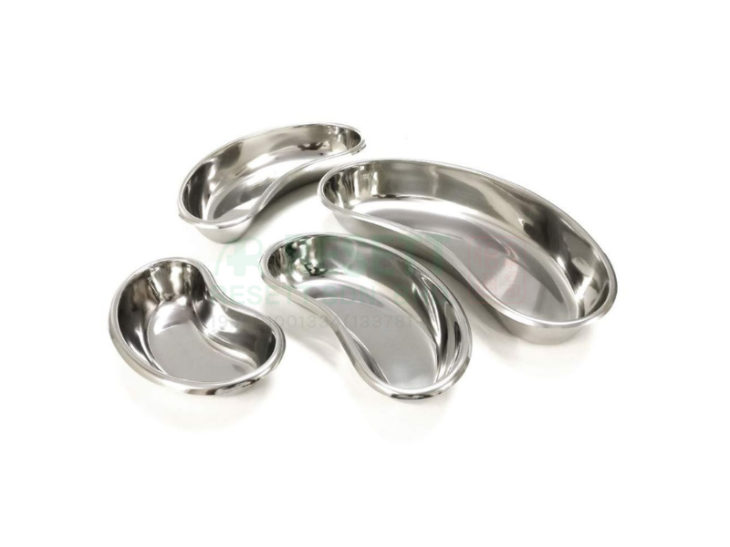 Stainless Steel Kidney Bowl Curved Tray Plate
